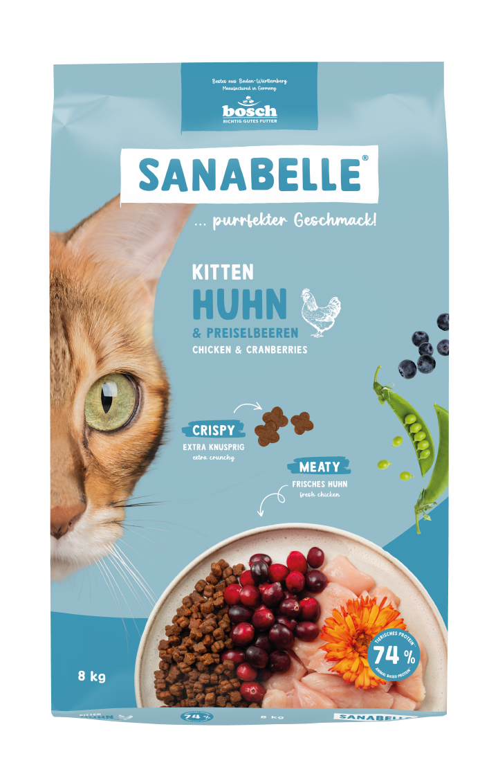 Sanabelle Katzen-Trockenfutter Kitten Huhn